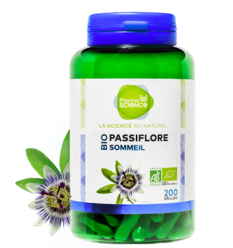 PHARMASCIENCE - Passiflore sommeil bio 200 gélules