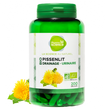 PHARMASCIENCE - Pissenlit bio drainage-urinaire 200 gélules