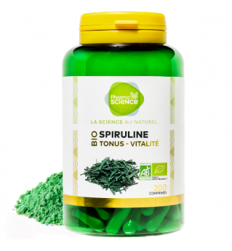 PHARMASCIENCE - Spiruline bio tonus-vitalité 200 gélules