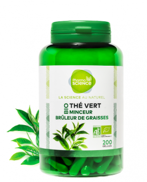 PHARMASCIENCE  - Thé vert bio minceur/brûleur de graisse 200 gélules