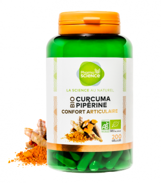 PHARMASCIENCE - Curcuma pipérine bio confort articulaire 200ml