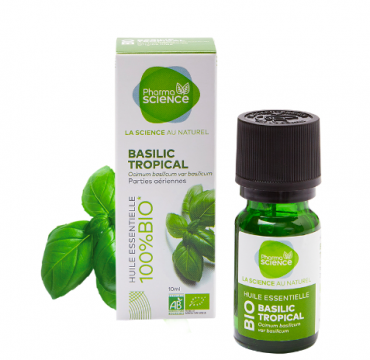 PHARMASCIENCE - Huile essentielle - Basilic tropical bio 10ml