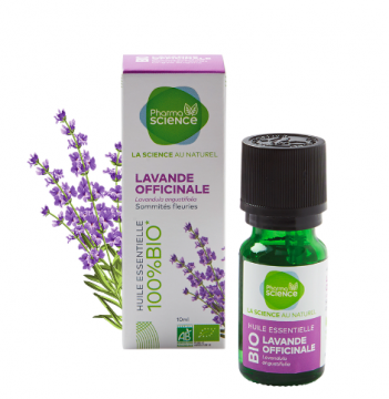 PHARMASCIENCE - Huile essentielle - Lavande officinale bio 10ml