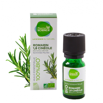 PHARMASCIENCE - Huile essentielle - Romarin cinéol bio 10ml