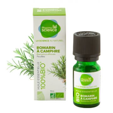 PHARMASCIENCE - Huile essentielle - Romarin à Camphre bio 10ml