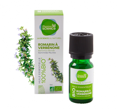 PHARMASCIENCE - Huile essentielle - Romarin verbenone bio 5ml