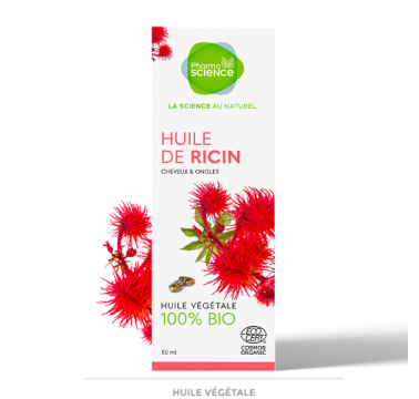 PHARMASCIENCE - Huile végétale de ricin bio 50ml