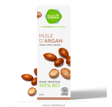 PHARMASCIENCE - Huile végétale d'argan bio 50ml