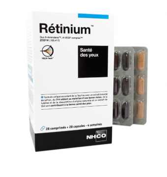 NHCO - Retinium - Santé des yeux 28 comprimés + 28 gélules