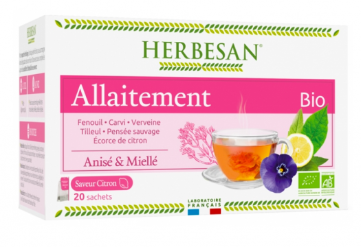 HERBESAN - Infusion bio allaitement 20 sachets