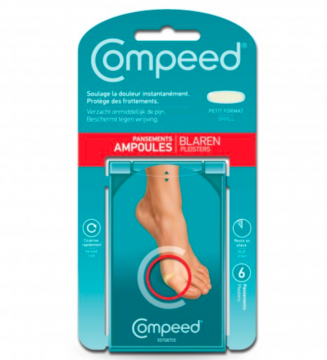 COMPEED - Pansements ampoules petit format pour le côté du pied x 6