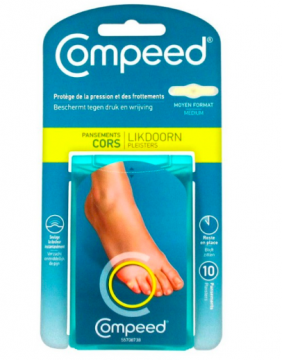 COMPEED -  Cors moyen format - 10 pansements