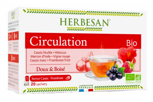 HERBESAN - Infusion circulation bio 20 sachets