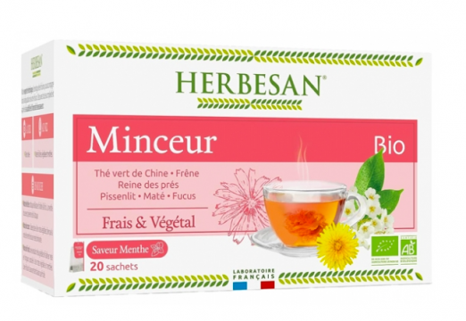 HERBESAN - Infusion minceur bio 20 sachets