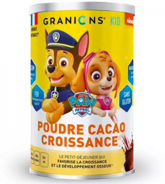 GRANIONS - Pat' Patrouille poudre cacao croissance 300g