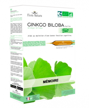 FLORA NATURA - Ginkgo biloba bio 20 ampoulesx15ml