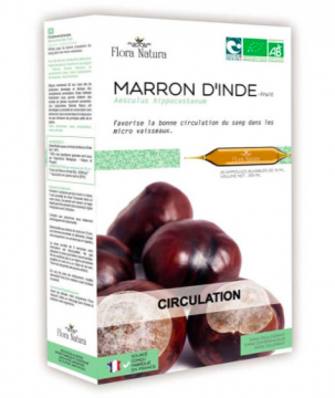 FLORA NATURA - Marron d'inde bio 20x15ml ampoules circulation