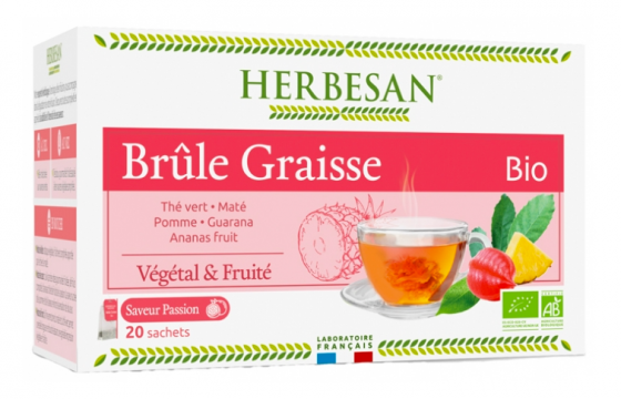 HERBESAN - Infusion bio brûle-graisse 20 sachets