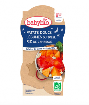 BABYBIO - Plat bébé dès 8 mois, légumes 2X200g