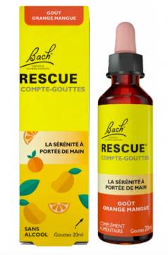RESCUE - Fleur de Bach compte-gouttes goût orange mangue 20ml
