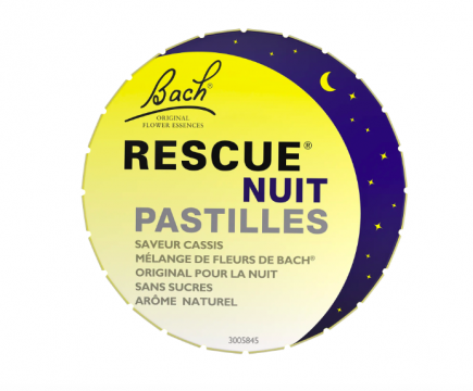 RESCUE - Bach Rescue nuit pastilles saveur cassis sans sucres 50g