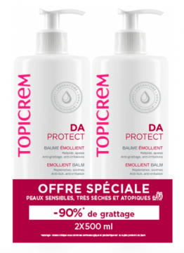 TOPICREM - DA Baume émollient lot de 2x500ml