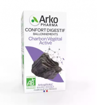 ARKOPHARMA - Arkogélules charbon végétal activé bio 40 gélules