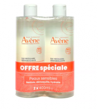 AVENE - Lotion micellaire nettoyante 2x400ml