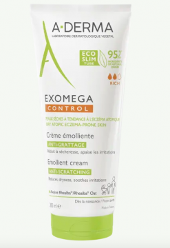 ADERMA - EXOMEGA CONTROL - Crème émolliente anti-démangeaisons 200ml