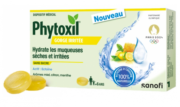 PHYTOXIL - Gorge irritée miel citron menthe 16 pastilles
