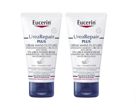 EUCERIN - UreaRepair PLUS crème mains 5% d'urée lot de 2 x 75ml