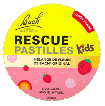 FLEUR DE BACH - RESCUE - Kids pastilles fraise 50g