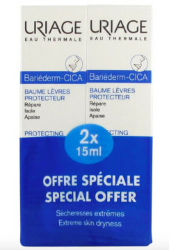 URIAGE - BARIEDERM - Cica baume lèvres protecteur lot de 2x15 ml