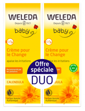 WELEDA - Baby crème pour le change calendula lot de 2x75ml