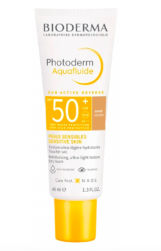BIODERMA - PHOTODERM Aquafluide Sun Active SPF50 doré 40ml