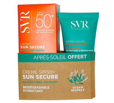 SVR - SUN SECURE crème SPF50+ 50ml & après soleil 55ml