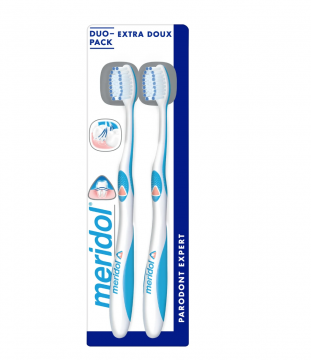 MERIDOL - PARODONT EXPERT - Duo de brosses à dents extra doux