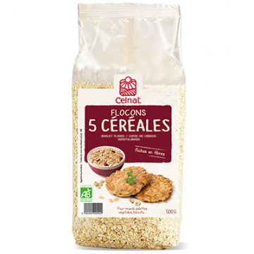 CELNAT FLOCONS 5 CEREALES 500G