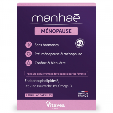 MANHAE - Ménopause - 60 capsules 2 mois