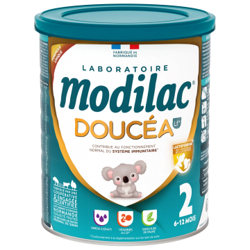 MODILAC - DOUCÉA 2 Lf+ - Lait bébé en poudre 2ème âge 6-12 mois 820g