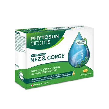 PHYTOSUN AROMS - AROMADOSES - Nez & Gorge 30 capsules