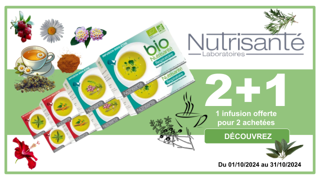 BIO NUTRISANT&Eacute; 1 infusion offerte pour 2 achet&eacute;es