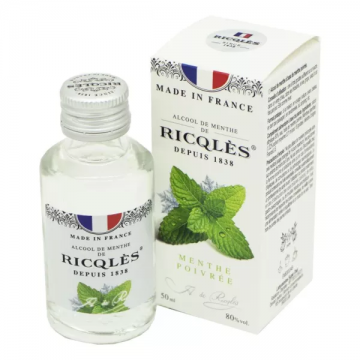 RICQLES - Alcool de Menthe Forte 80% par volume 50ml