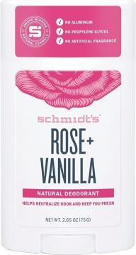 SCHMIDT'S - Déodorant stick rose et vanilla 75g