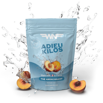 WANDERNANA - ADIEU KILOS - Thé amincissant saveur pêche 100g