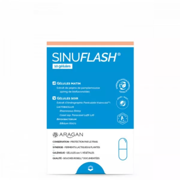 ARAGAN - SINUFLASH - 10 gélules