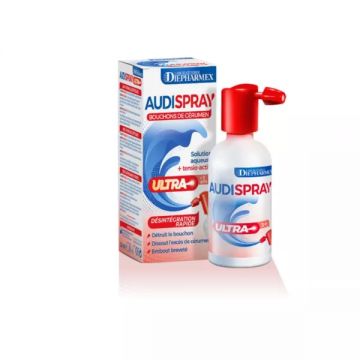 AUDISPRAY ULTRA - Bouchons de cérumen Solution aqueuse + tensio-actifs 20ml