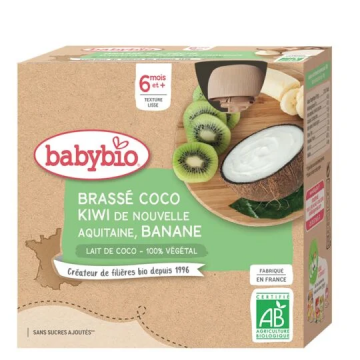 BABYBIO GOURDE BRASS COCO/KIWI/BAN 85GX4