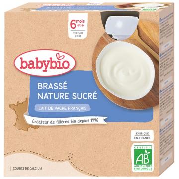 BABYBIO GOURDE BRASSE NATURE 6 M 4X85G