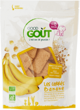 GOOD GOUT - BISCUITS les carres banane 50g